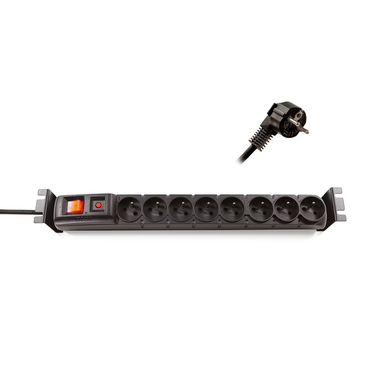 Keline rozvodn&yacute; panel 19", 8 x 230V, French